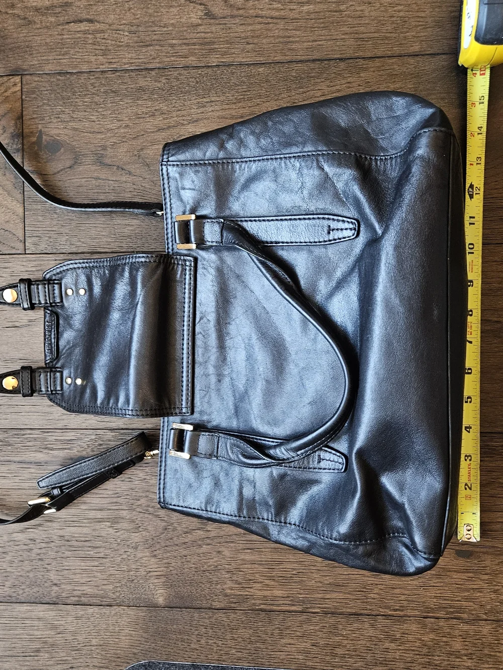 Beracamy Paris Black Leather Organizer Bag - Classic Interior